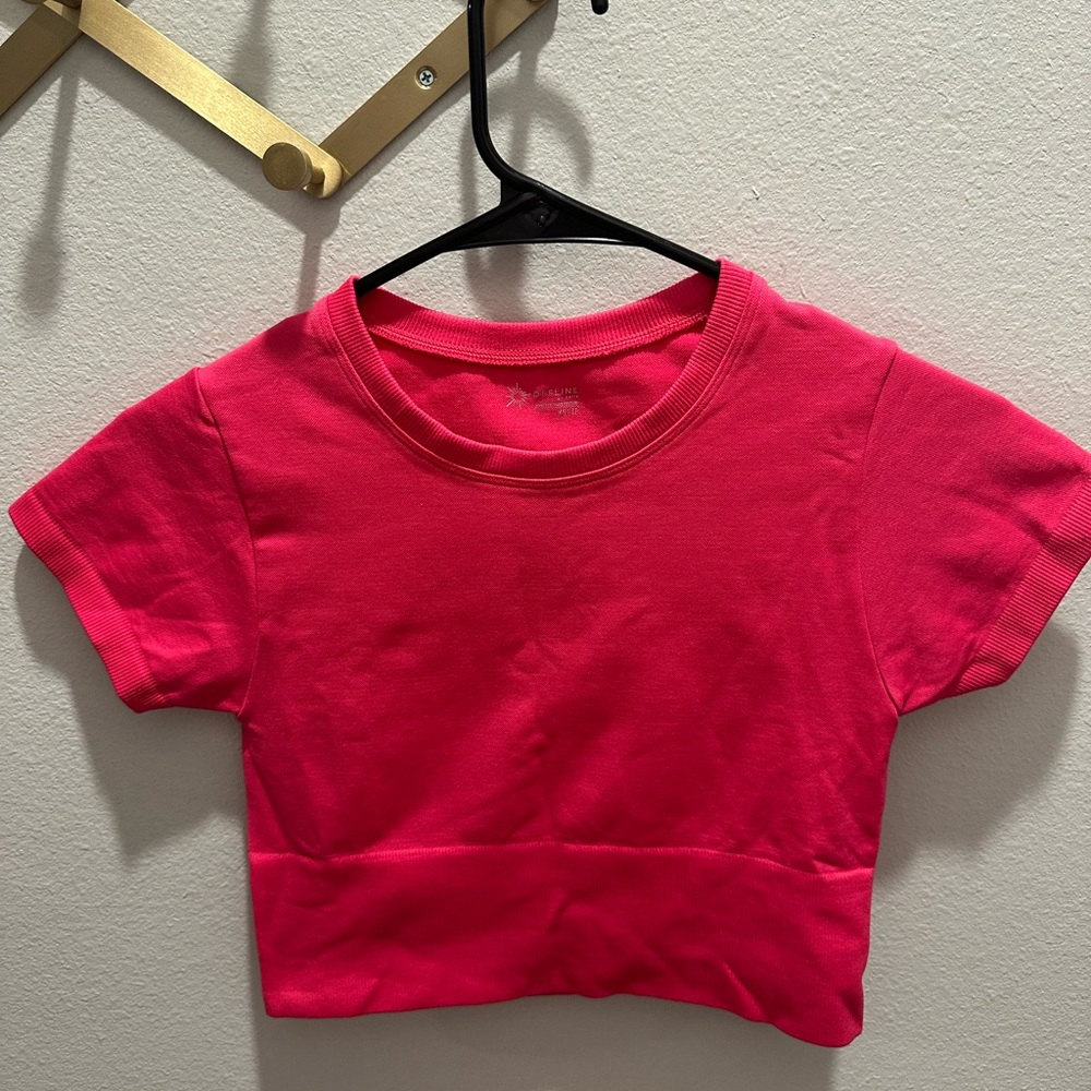 OFFLINE By Aerie Sidewalk Seamless Cropped T-Shirt